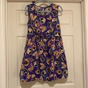 Retrolicious galaxy cats dress 1X